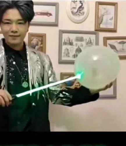 라이트세이버 쓰루 벌룬 (녹색)   Lightsaber Thru Balloon (Green)
